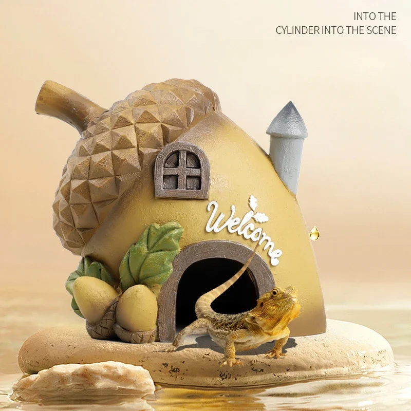 Аквариумный ландшафт маленький орнамент гриб дом искусственные украшения для