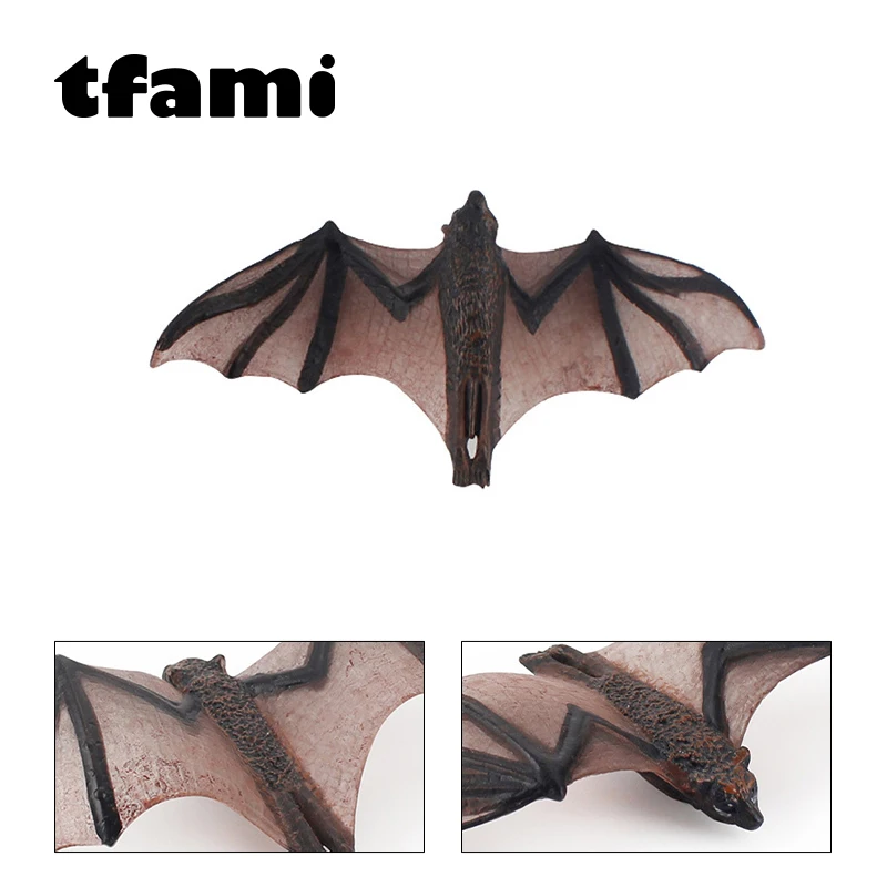 

Модель животных TFAMI, Забавная фигурка, игрушки для детей, модель коричневого летучей мыши, модель животных, детские игрушки