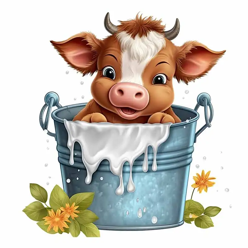 

Мультяшная корова наклейка для стен