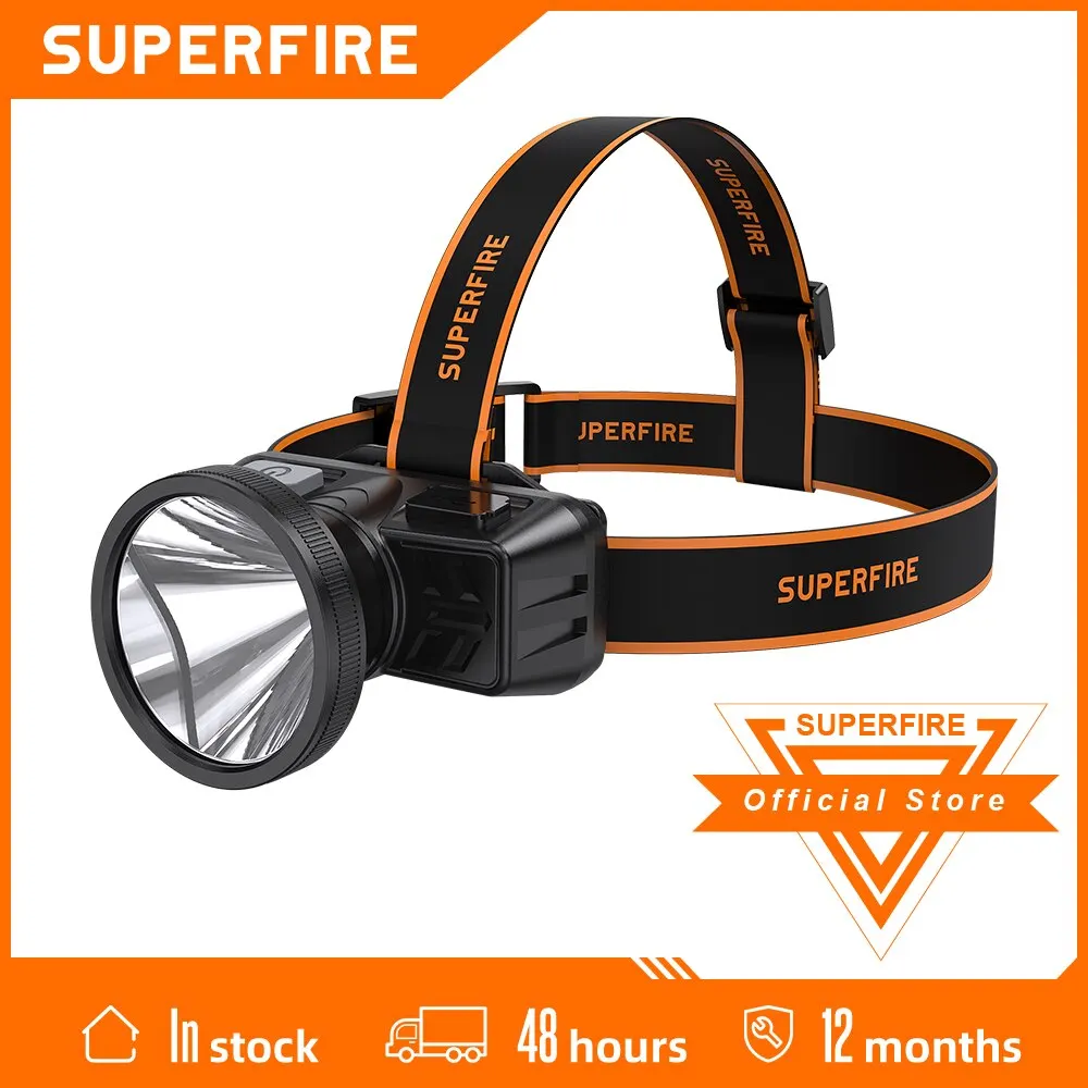 

[Crazy Discount] SUPERFIRE HL52-S Portable High Power Headlamp Outdoor Camping Fishing Waterproof Light Work Flashlight