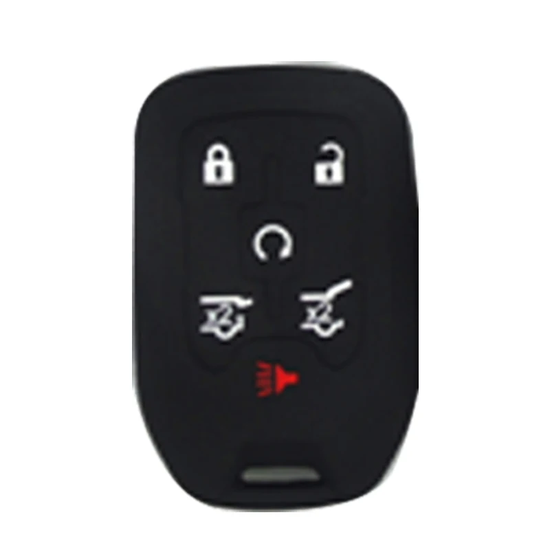 

Jingyuqin 4/5/6 кнопок Smart Remote силиконовый чехол для автомобильного ключа для Chevrolet Suburban GMC Terrain 2019, держатель для ключей без логотипа