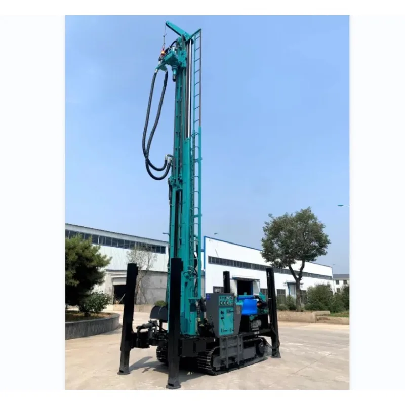 Портативный гусеничная цепь буровая установка для бурения водяных скважин