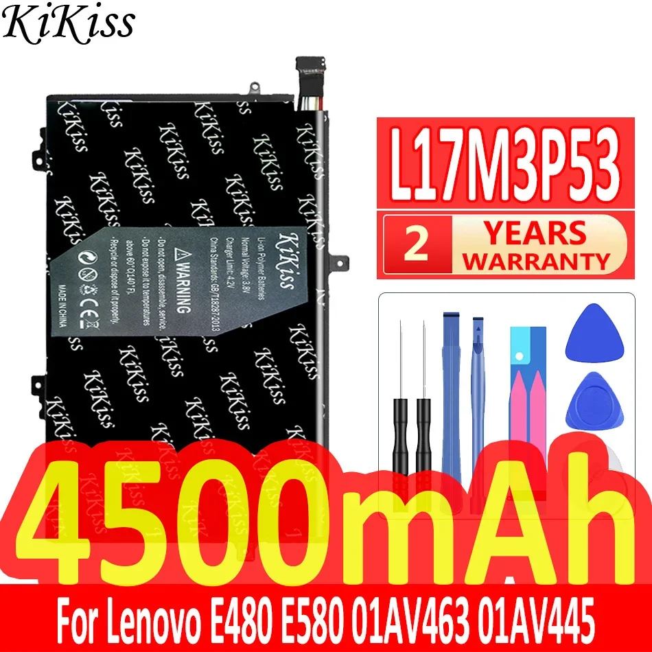 Аккумулятор для ноутбука большой емкости 4500 мАч Lenovo ThinkPad E480 E580 R480 R580 01AV463 01AV445 01AV466