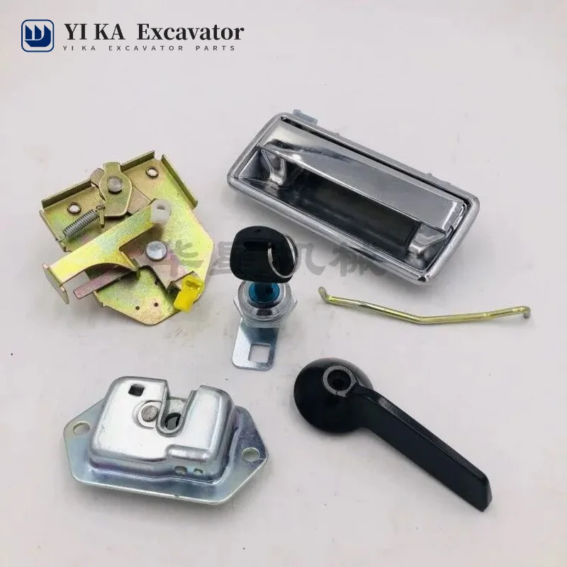 Для Daewoo Dh55 60-7 экскаватор кабины дверной замок в сборе внутренняя и внешняя ручка