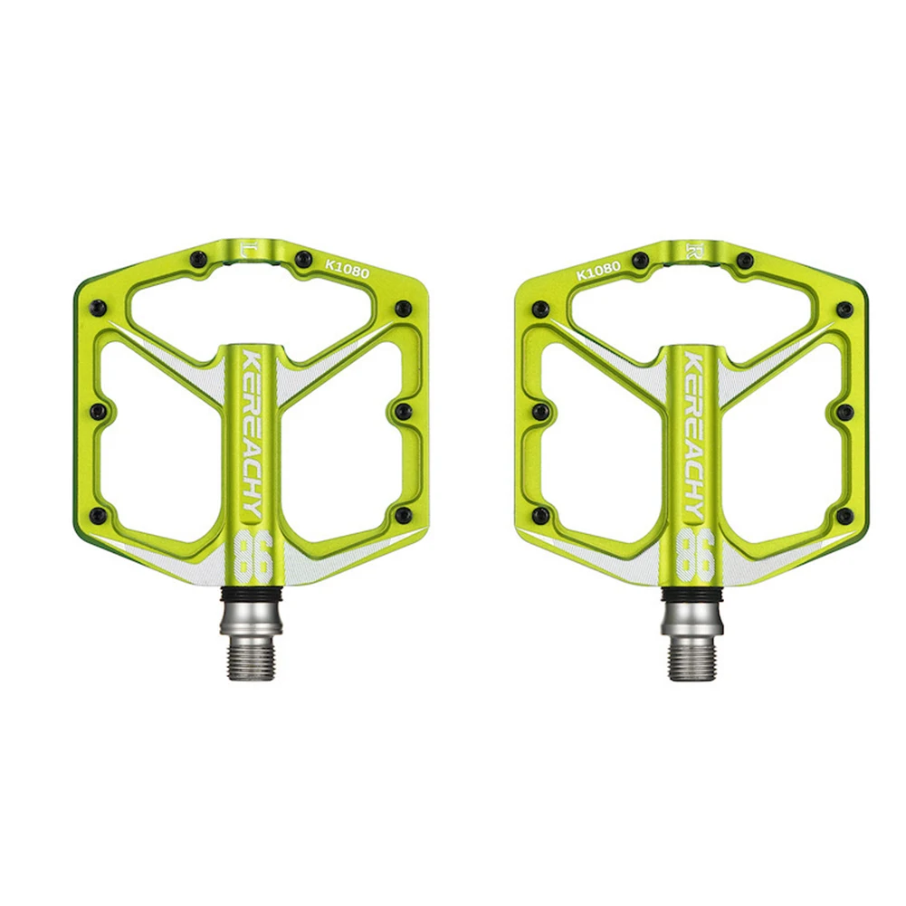 

Bike Parts Bicycle Pedals 1 Pair Mountain Bike Sealed Bearing Pedals Wide Tread Design Anti-slip Column Design