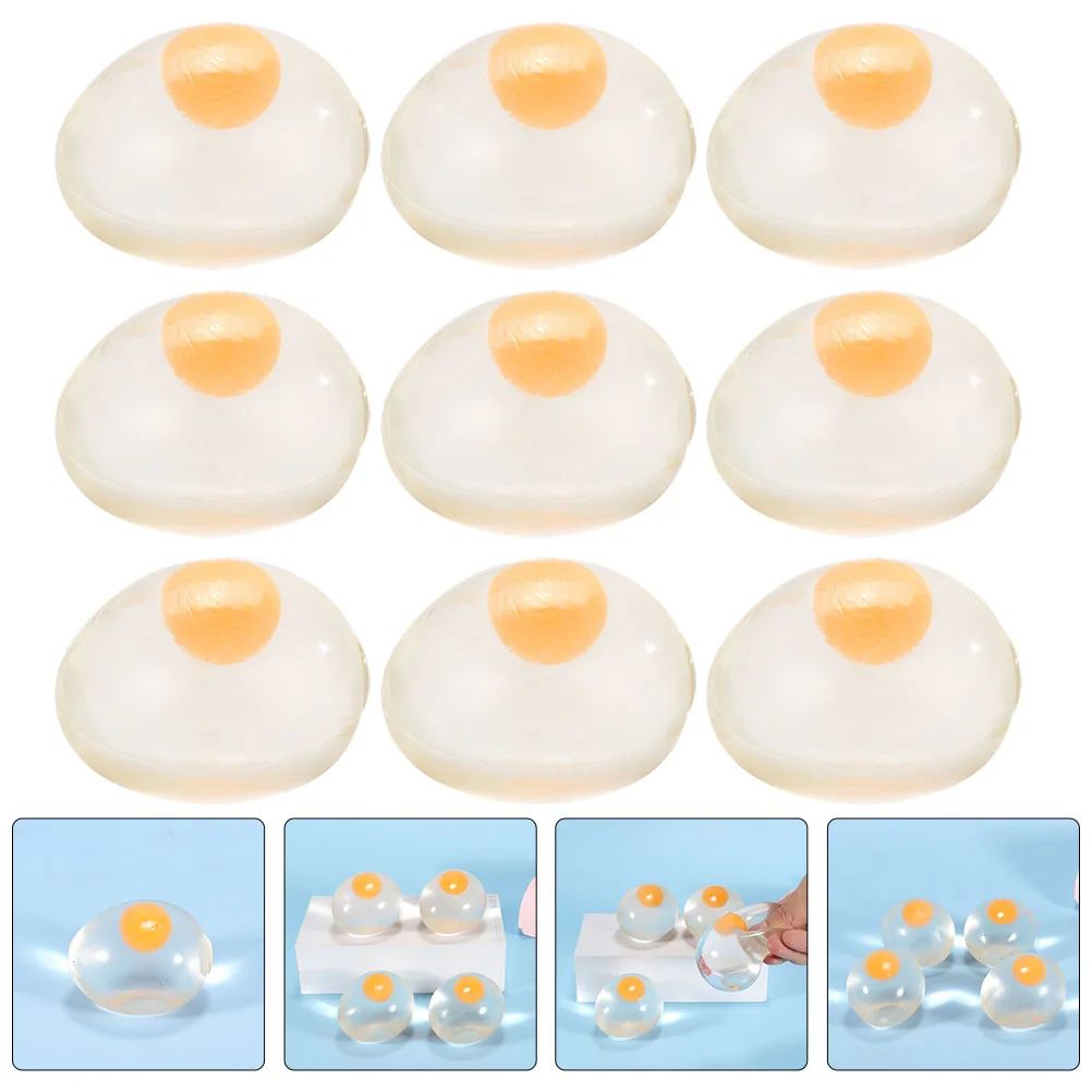 

12 Pcs Egg Vent Toy Mini Toys Small Creative Cute Stress Lifelike Tpr Artificial Little Flexible