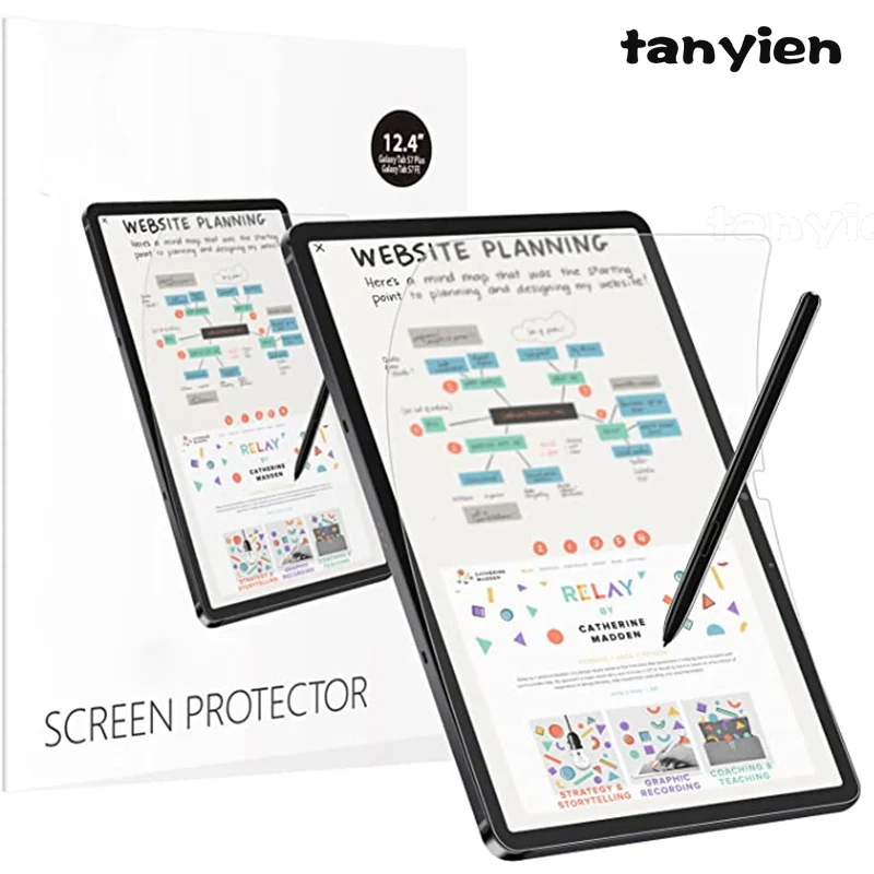 

(2 Packs) Paper Like Film For Samsung Galaxy Tab A 10.5 2018 SM-T590 SM-T595 T590 T595 Tablet Screen Protector