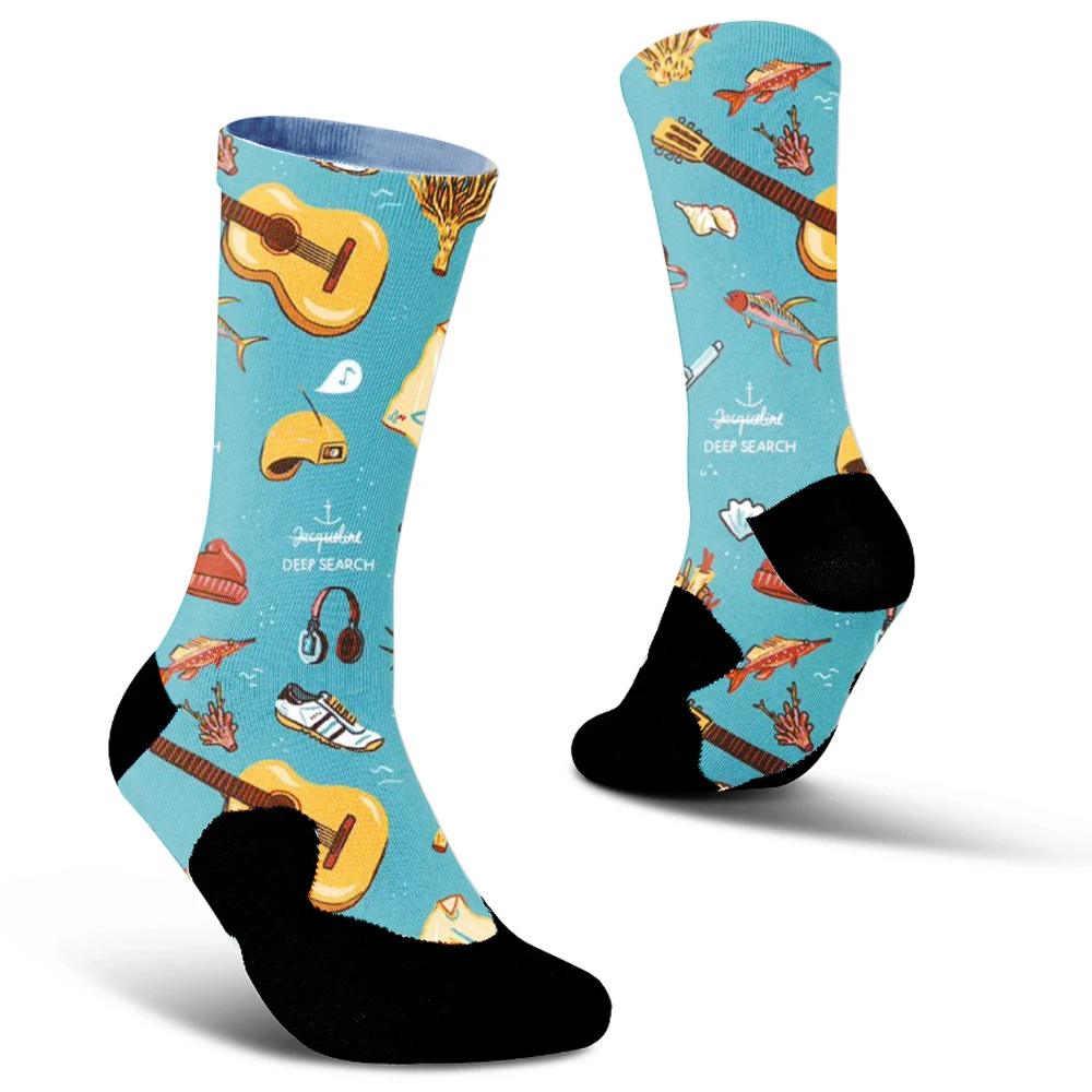 Socks 2024 New Women's Mid-calf Suit Cartoon Cute Bunny Pattern Color Clashing Fashion Comfortable sport socks