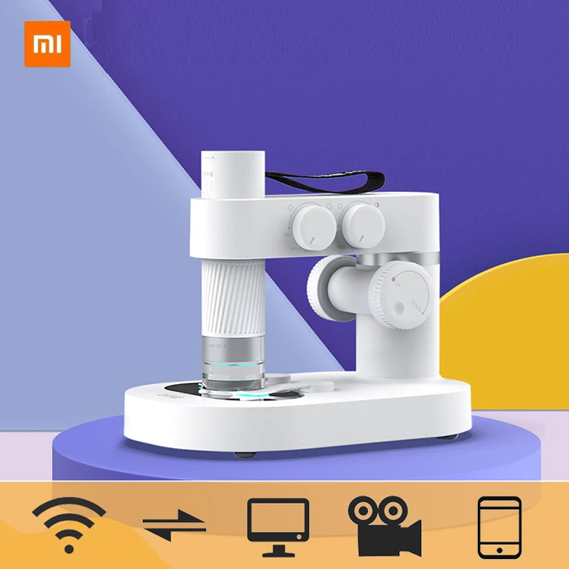 

Xiaomi Mijia Microscope 10000 Biological Intelligent Electron Microscopes Home Professional Portable Handheld Stand AI Smart Mi
