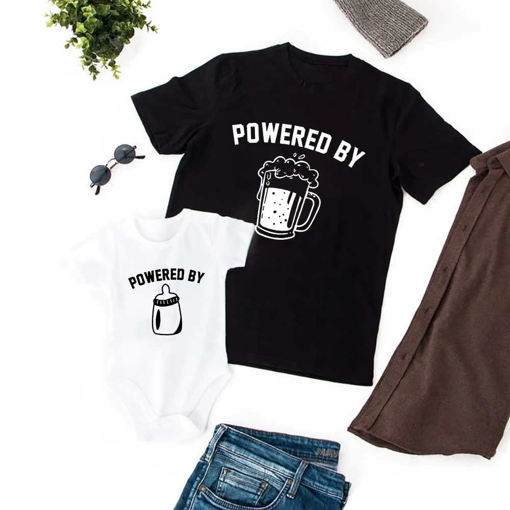 

Футболки для папы и ребенка, одинаковые футболки, одинаковые наряды для семьи, топ для папы, боди для ребенка, подарок на день отца для папы