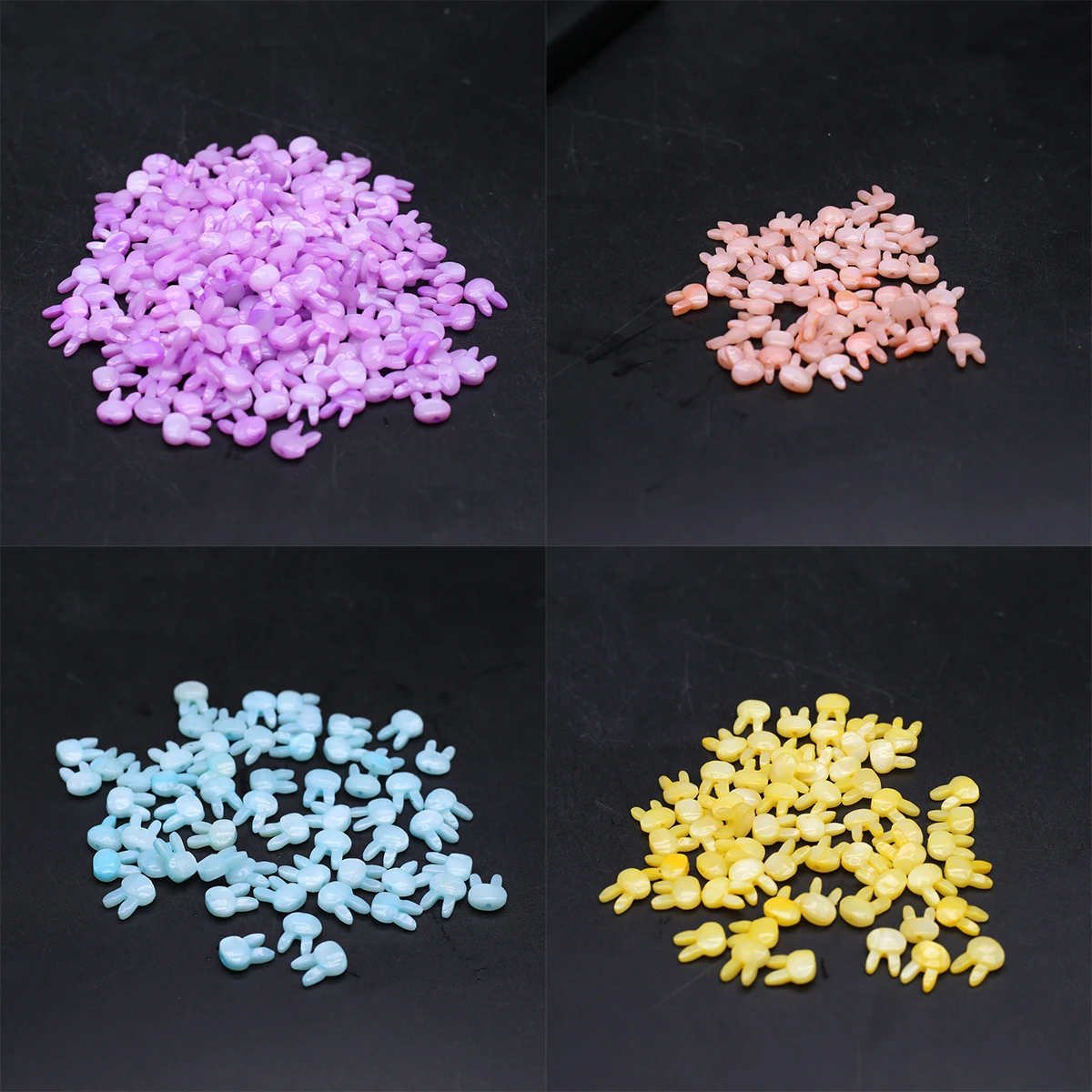 

5pcs Natural FreshWater Shell Loose Beads Cartoon Rabbit Vertical Hole Beaded Jewelry Making Diy Necklaces Bracelets Accessories