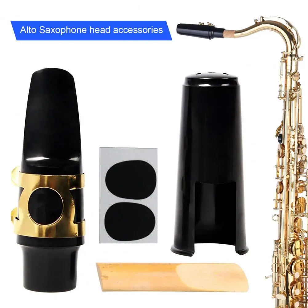 

1 компл. Sax мундштук бесплатно выдувание чистый звук легкий альт Sax мундштук черный твердый для начинающих инструмент