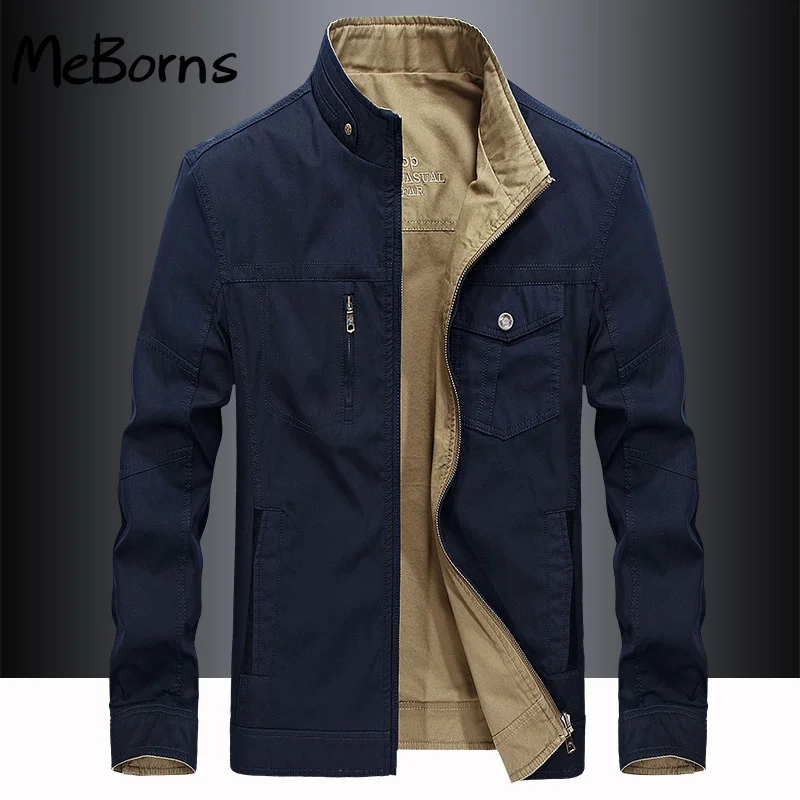 

Spring Tactical Double Sided Jacket Outdoor Camping Military Jackets 2022 Men's Bigsize Bomber Coat Casual Custom Luxury Jacket
