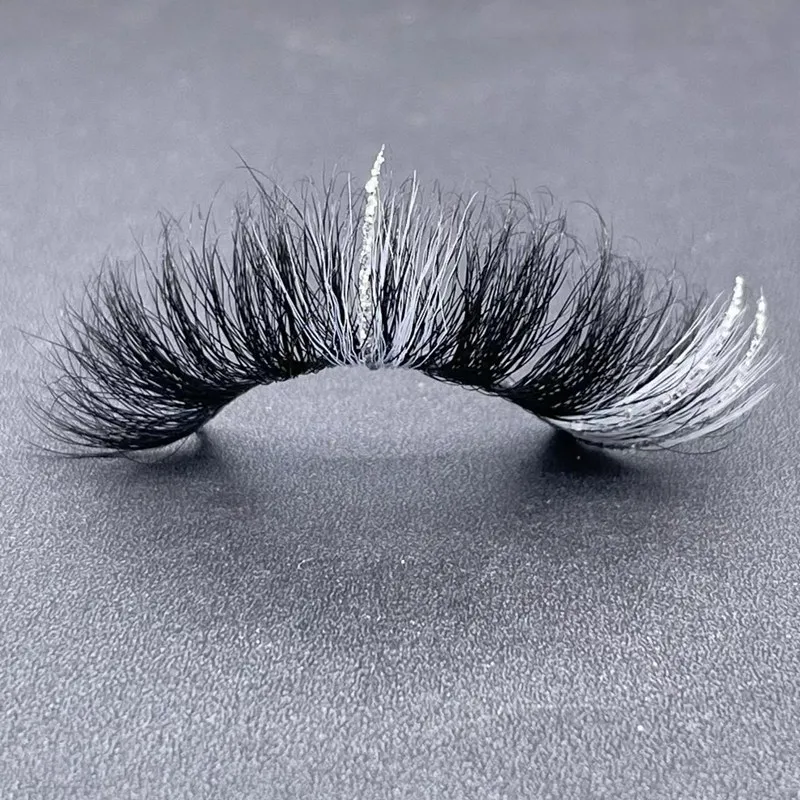 

20Pairs NEW Glitter Colored Lashes Mink Lash Wholesale Dramatic Colorful Natural Eyelashes Extension Make up Fake Eyelash