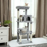 multi level cat tree condo furniture with sisal covered scratching posts cat tree plush condo spacious perches for kitten