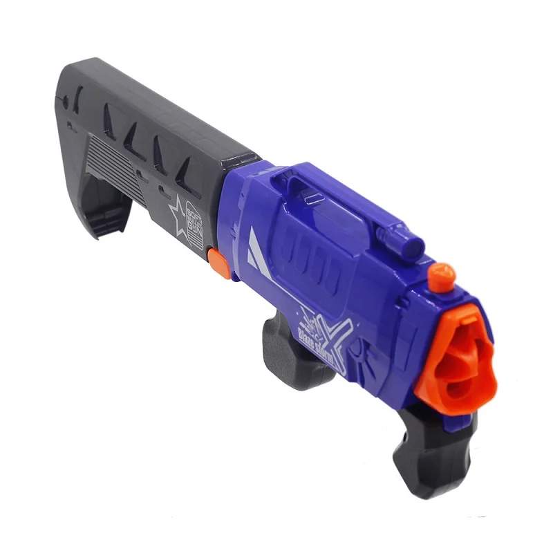 

Manual Burst of Children's Toy Gun Continuous Firing Safe Soft Bullet Hand Guns for Boys Can Be Folded Kid Game Gifts