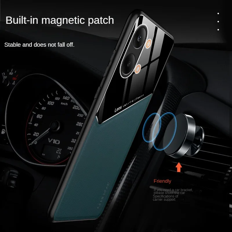 Фото Чехол с магнитным держателем на присоске для Xiaomi Poco X8 Pro Max, защитный чехол, противоударная рамка, Coque Funda №4