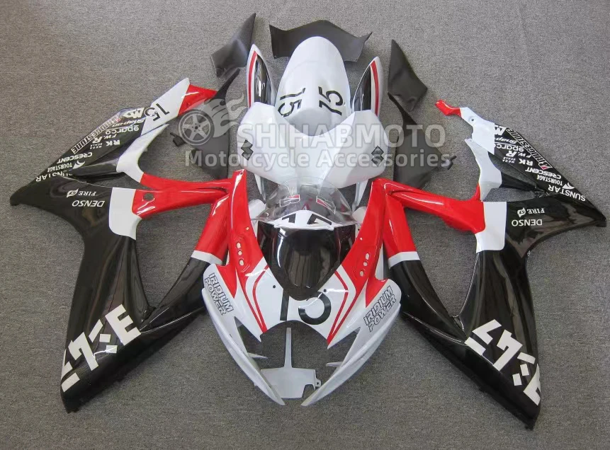 

Injection Mold New ABS Fairings Kits Fit for Suzuki 2006 2007 GSXR600 GSXR750 GSXR 600 750 K6 K7 06 07 Black glossy
