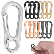 5/10/20pcs Lobster Clasp Buckle Keychian Mini Carabiners Outdoor Camping D-ring Buckles Alloy Spring Snap Hooks Keychains Clips