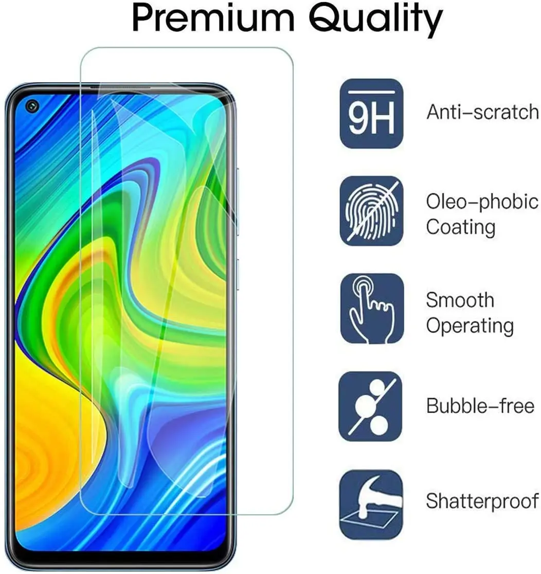 Защитное стекло для Xiaomi Redmi Note 9 Pro 9S 8 8T 9T Max пленка экрана 9C NFC 9A 9AT 8A |