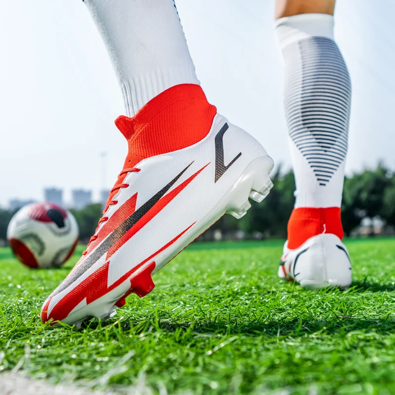 2022 Green FG & TF Professional Field Football Boots Men Women Non-slip Society Men Soccer Shoes Cleats chuteira krampon futbol