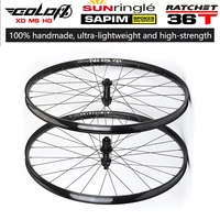 goldix mtb 240 bike wheelset 29 26 27 5 30mm wide rim 148 boost hub 142 thru axle 135 qr ratchet bicycle wheel with sapim spokes