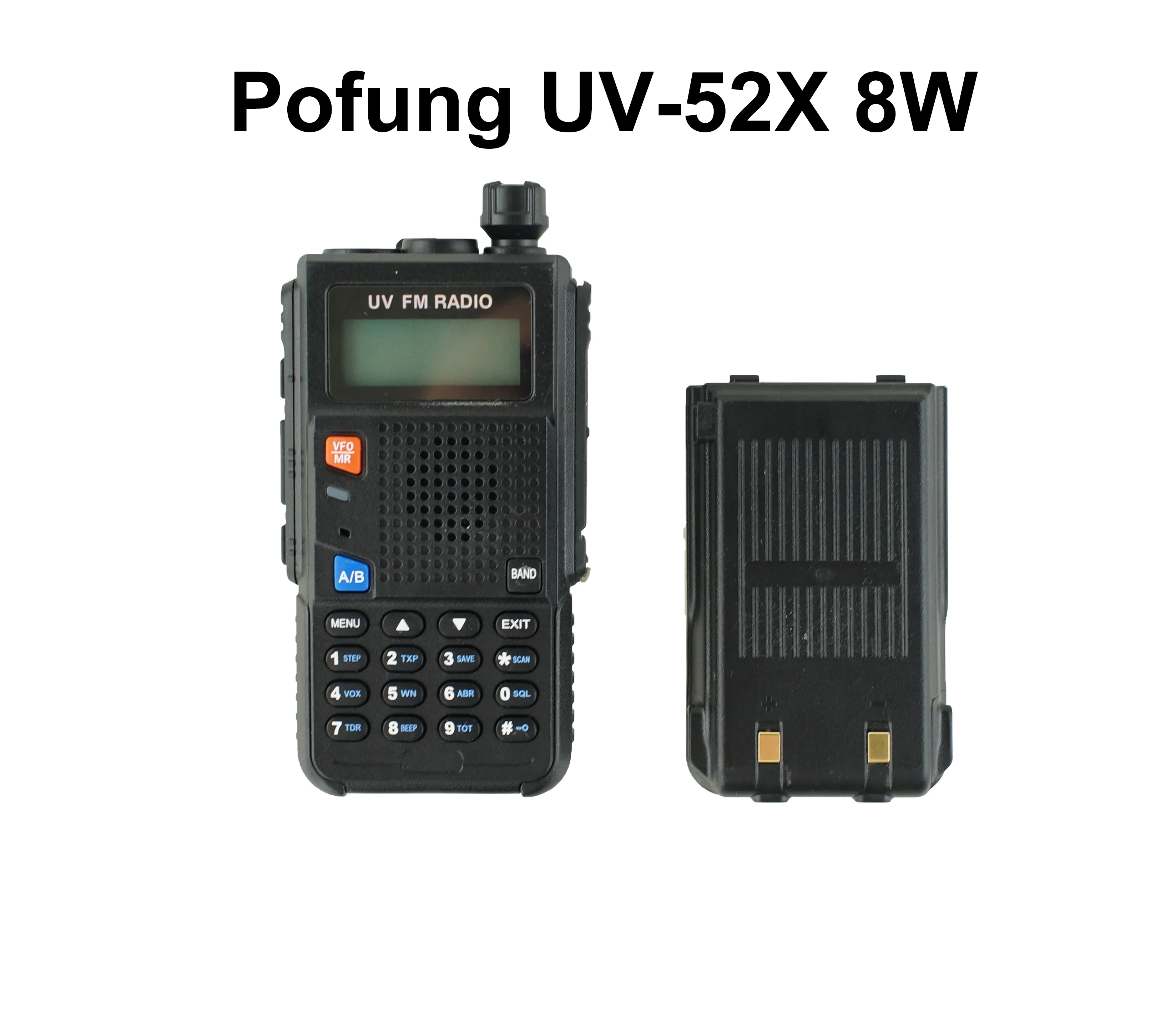 

Портативная рация с двойным диапазоном 1800-136-174/400 МГц VHF/UHF Baofeng