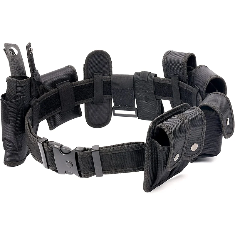 

Multifunctional Security Belts Outdoor Tactical Military Training Polices Guard Utility Kit Duty Belt With Pouch Set
