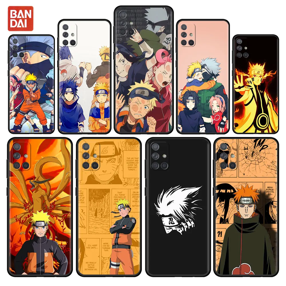 

Naruto Uzumaki Anime Cute Case For Samsung Galaxy A12 A52 A41 A32 A21s A71 A02s A32 5G A31 A72 A22 A11 Black TPU Phone Shell
