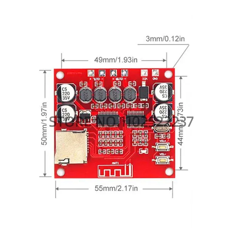 Двухканальный усилитель мощности DC 12 В-24 В
