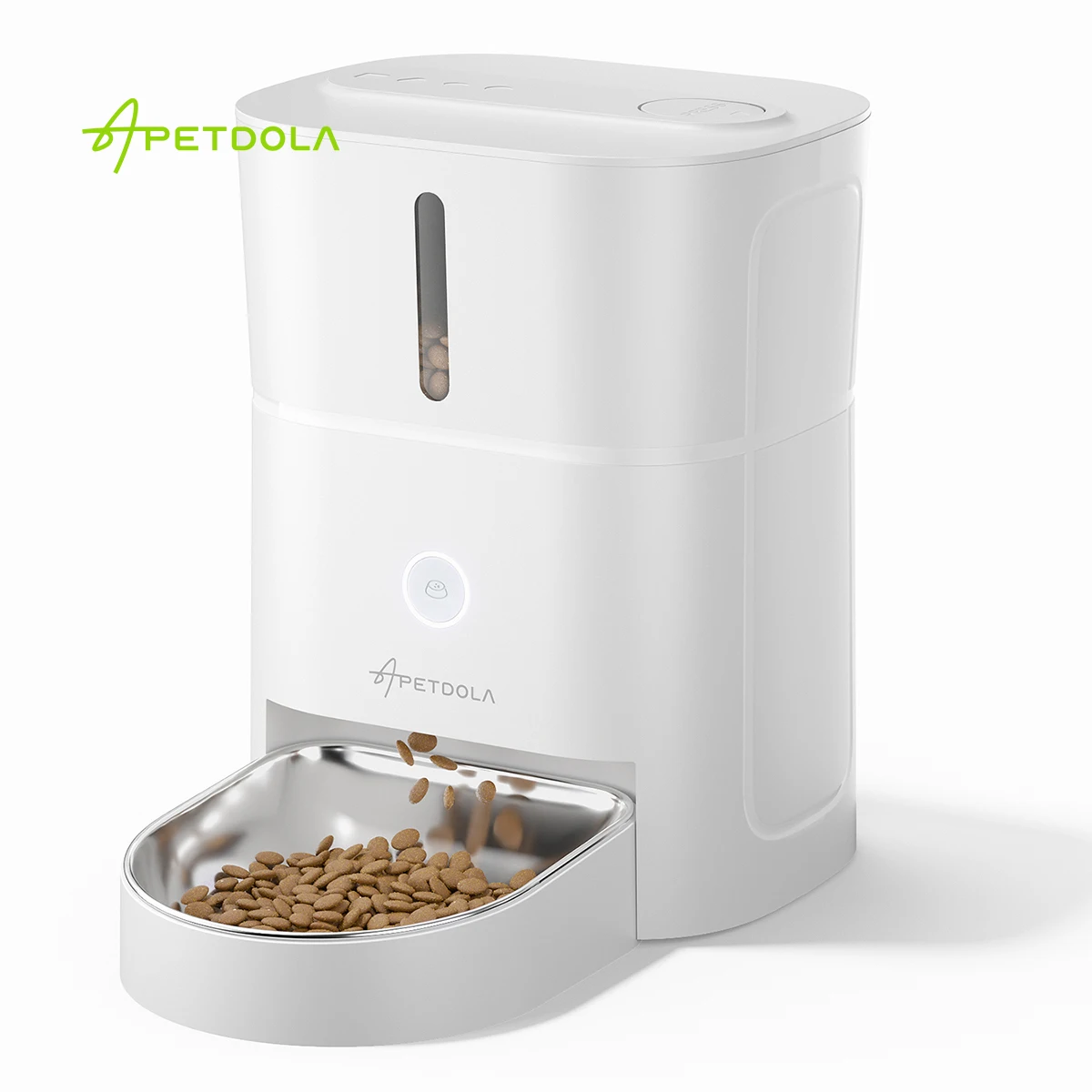 Фото APETDOLA 4L автоматический дозатор корма для кошек, кормушки для сухих кормов с таймером, умная кормушка для домашних животных для кошек, аксессуары для собак №1