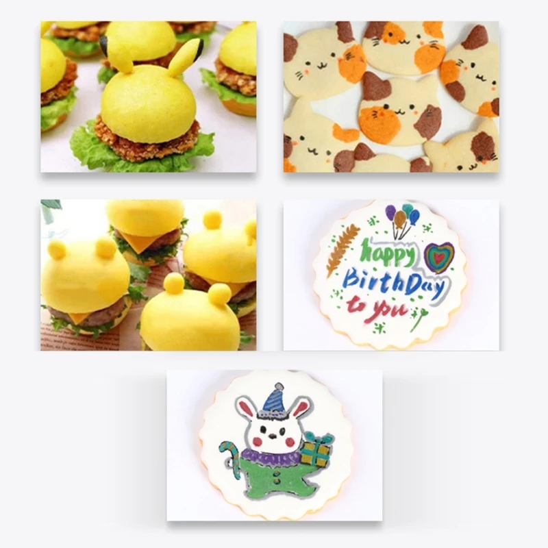 Double Sided Edible Food Coloring Marker Line Drawing Metal 