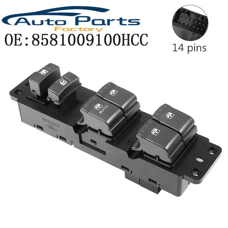 

Новый передний электрический переключатель управления стеклоподъемником со стороны водителя для Ssangyong Kyron 2005-2007 8581009100 HCC