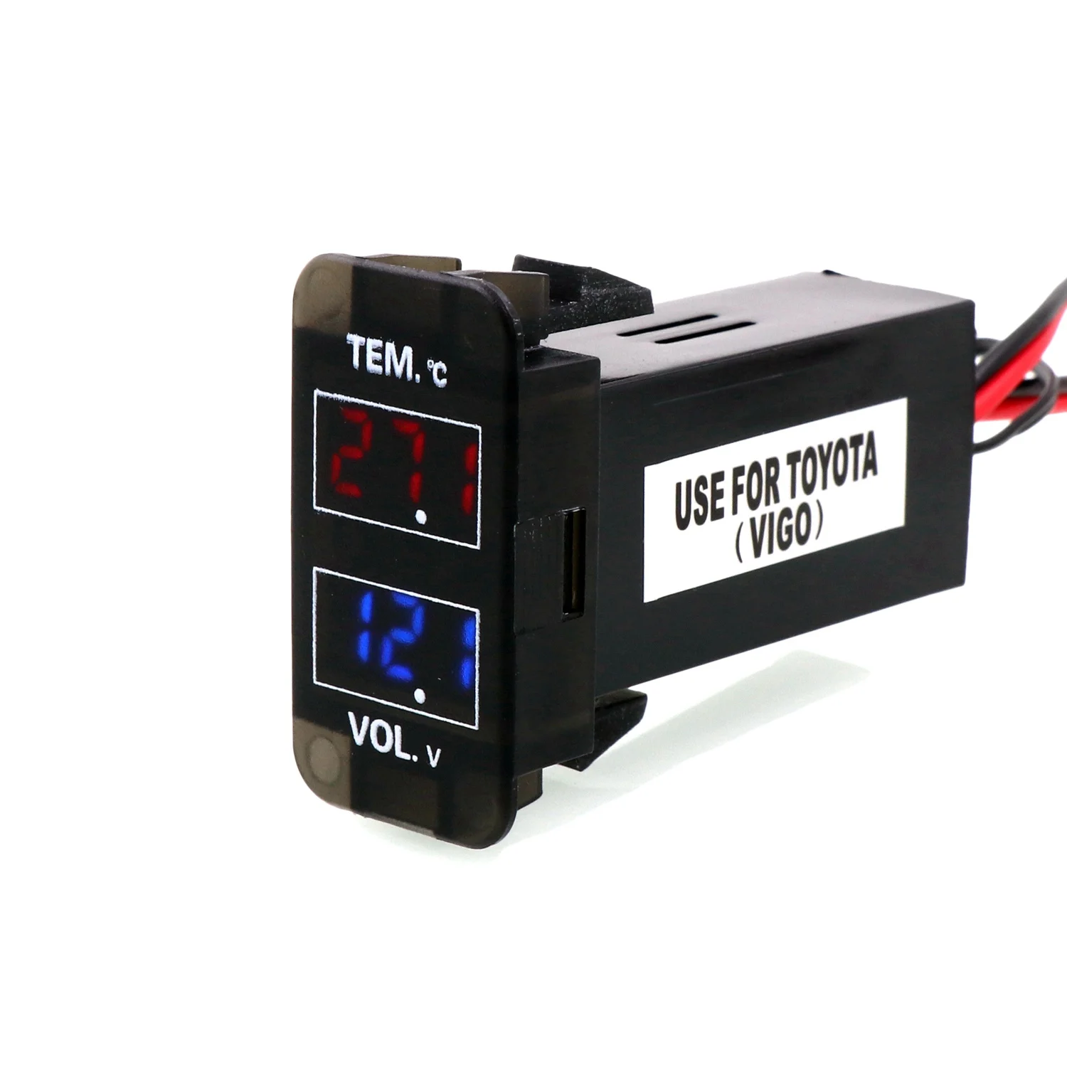 Дисплей внутреннего напряжения автомобиля дисплей внутренней температуры и для