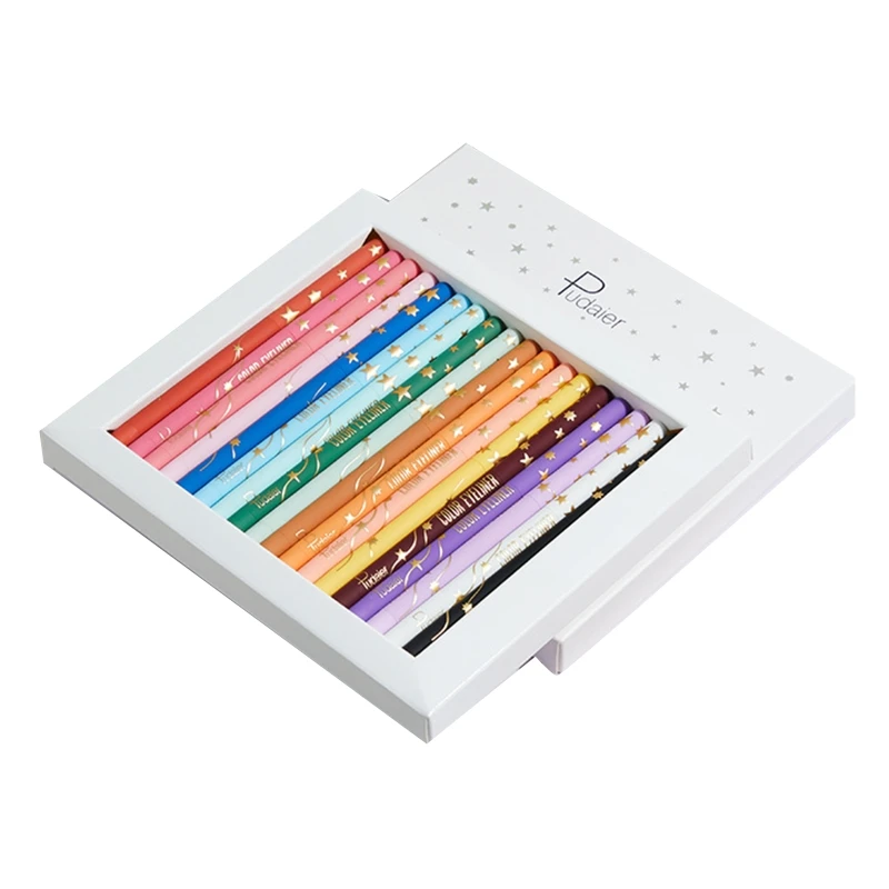 

18 Color Eyeliner Set Waterproof Eyeliner Pencil Long Lasting Matte Eye Liner Makeup Cosmetic Beauty Colorful Drop Shipping