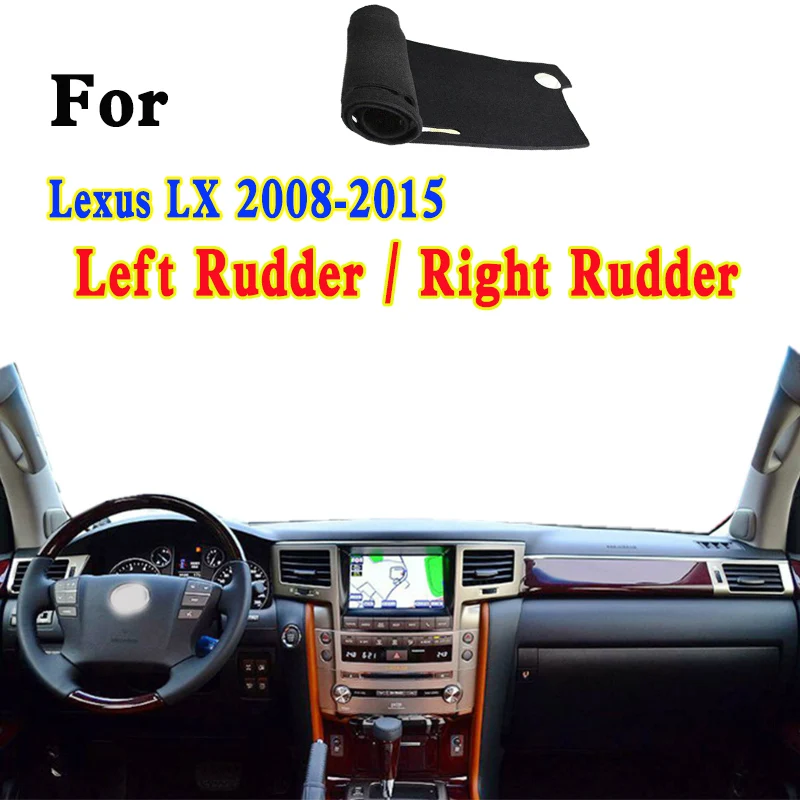 

For 2008-2015 Lexus LX 570 460 J2 UK URJ201 J202 Accessories Dashmat Dashboard Cover Instrument Panel Sunscreen Protective Pad