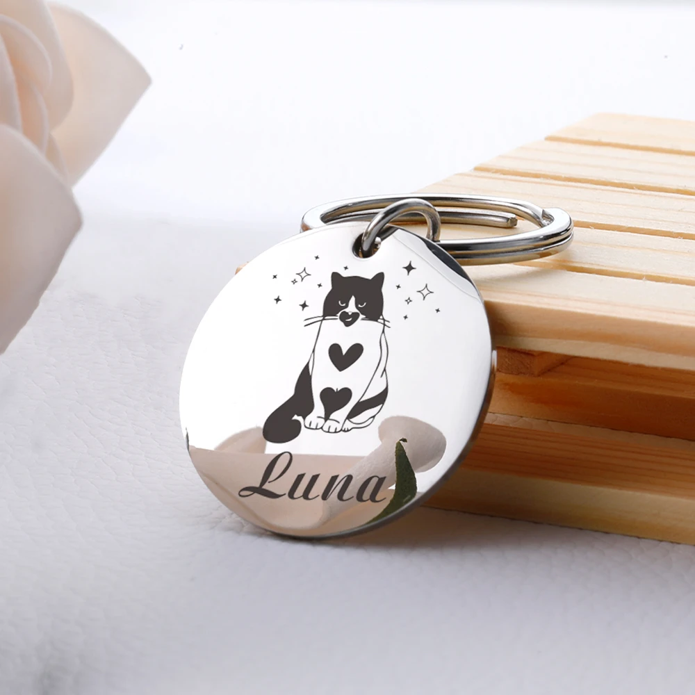 

Personalized Dog Cat Pet ID Tags Engraved Cat Puppy Pet ID Name Number Address Collar Tag Pendant Pet Accessories Dropshipping