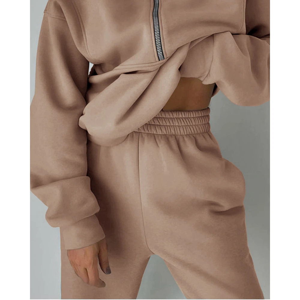 Женская одежда Осенние спортивные костюмы Комплект из двух предметов