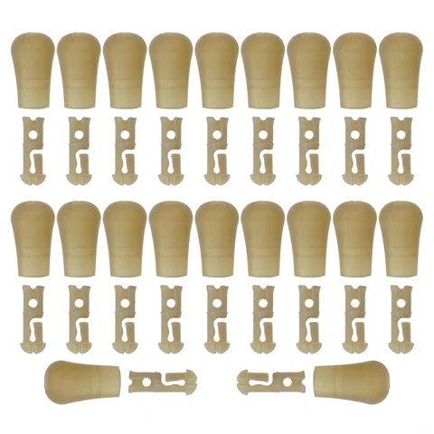 Hirisi 20 шт., резиновые бусины для ловли карпа