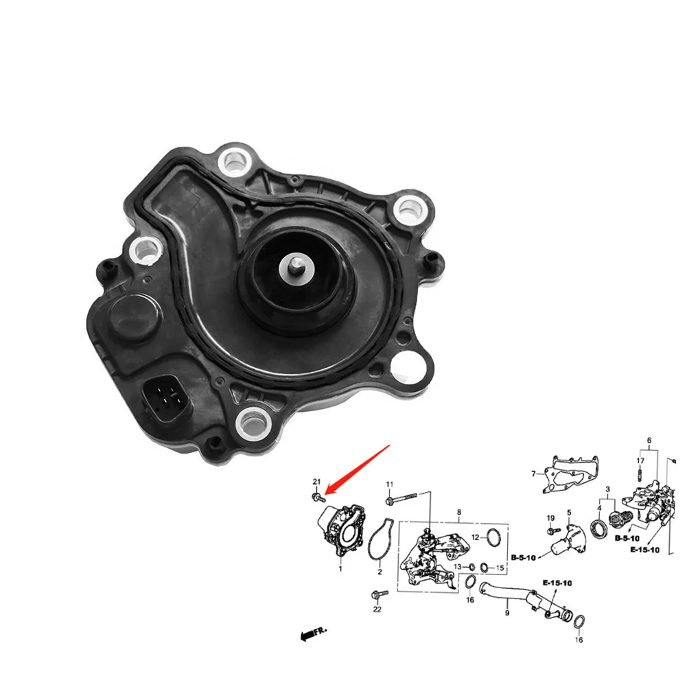 Вспомогательный водяной насос охлаждающей жидкости двигателя 19200-5K0-A01 для Honda