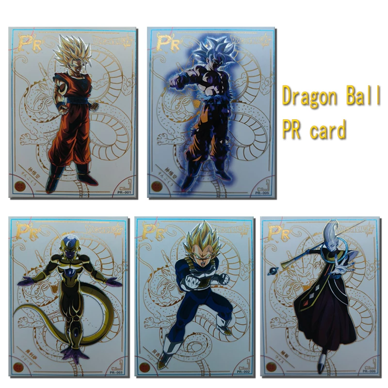 

Dragon Ball Pr Card Son Goku Vegeta Iv Frieza Beerus Broli Children's Toys Game Collection Surprise Birthday Christmas Gifts