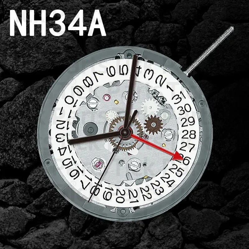 Механизм NH34 24 камня nh34a gmt 4 стрелки 4R34 GMT часы с датой автоматический