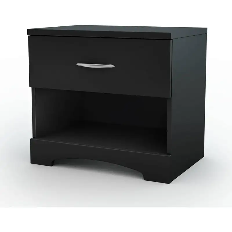 

One 1-Drawer Nightstand - End Table with Storage Black