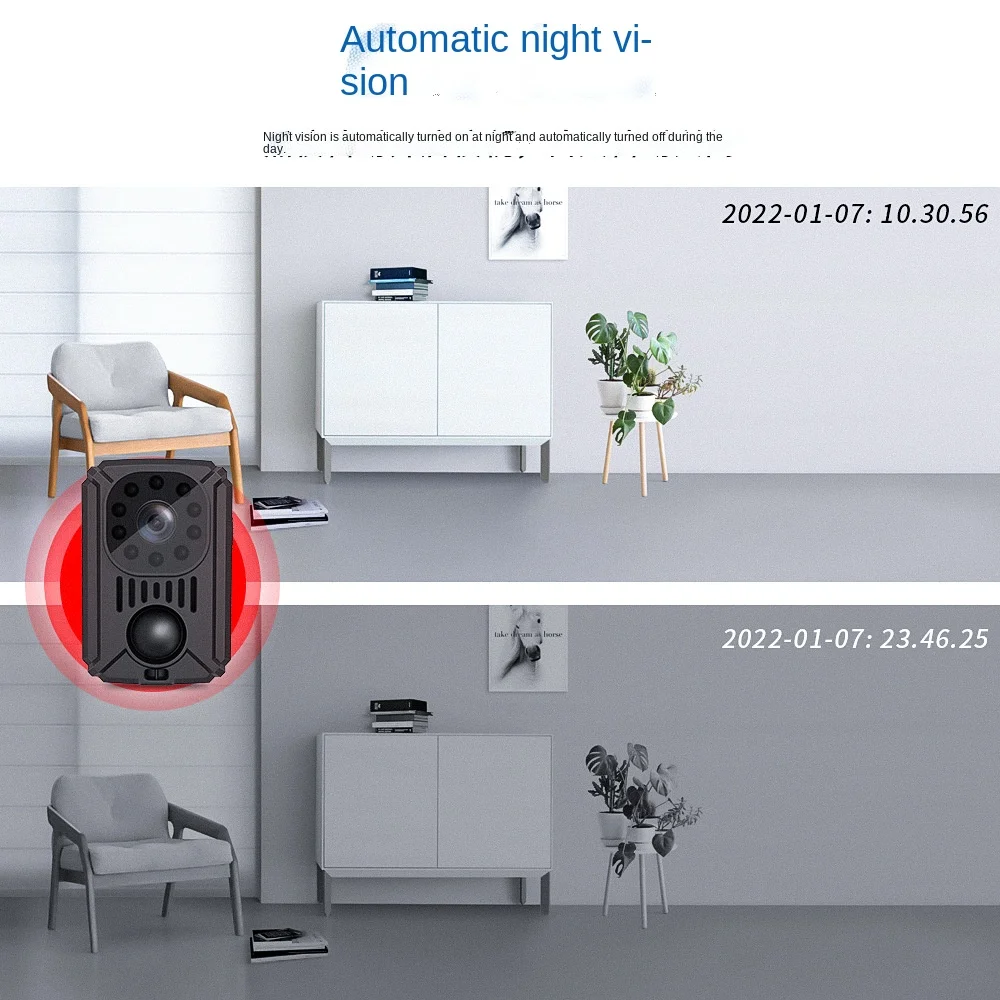 Экшн-мини-камера DV Smart Camera PIR HD 1080P аккумуляторная батарея для записывающего