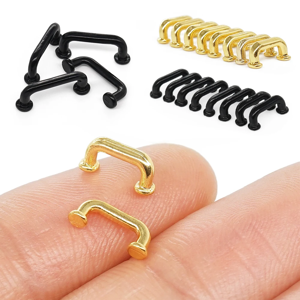 Odoria 1:12 Miniature 4/8pcs Door Knobs Cabinet Closet Handl