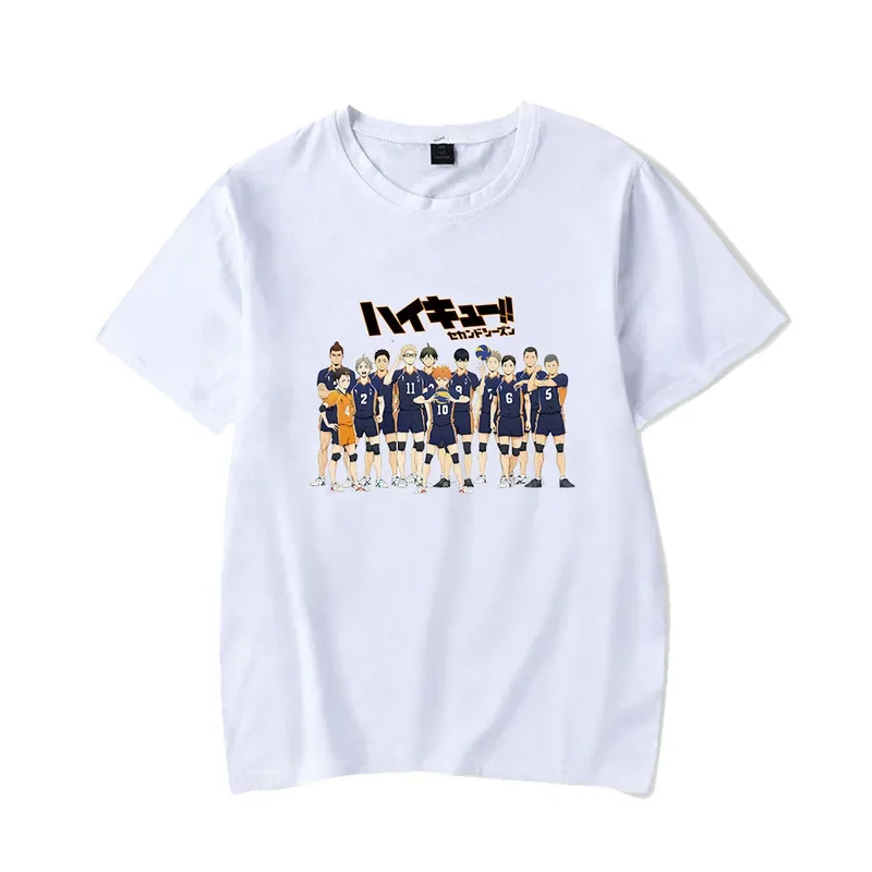 Аниме футболка Haikyuu Косплей Kuroo Bokuto Oya манга Shoyo волейбол смешная с коротким