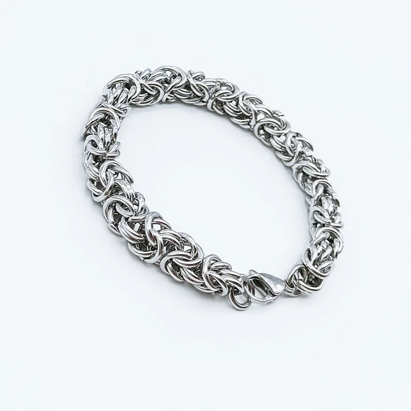 Vintage weave men's titanium steel bracelet stainless steel lantern chain clothing