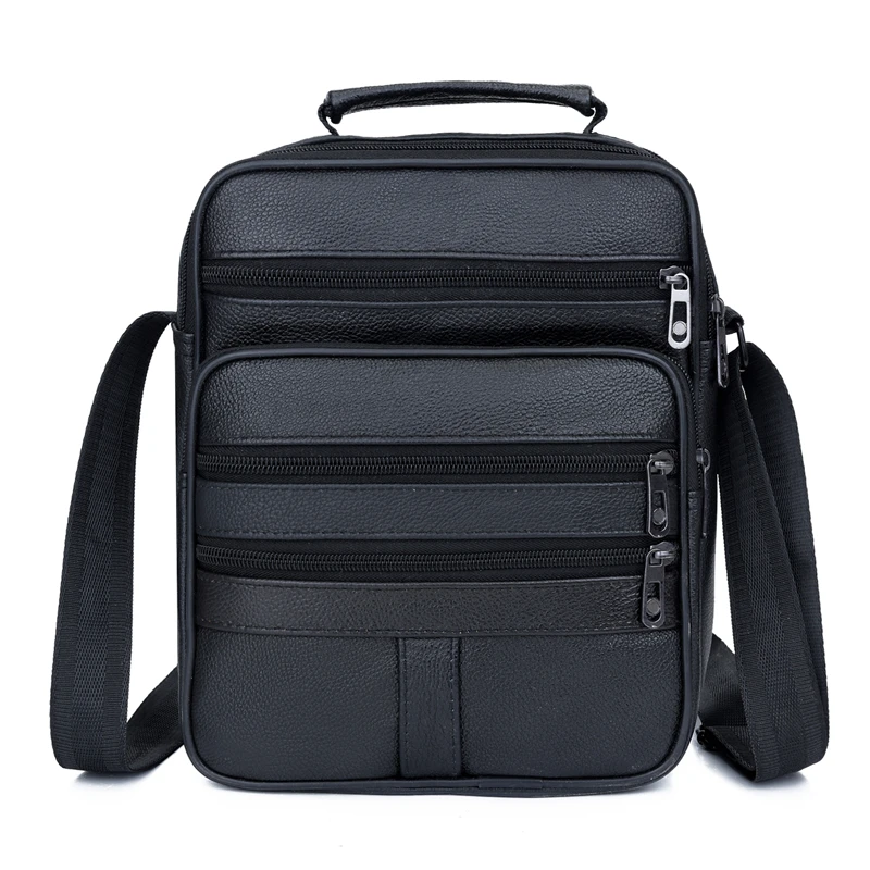 

Male Flap Fashion Luxury Business Leather Bags Handbag Men's Crossbody Shoulder Men Messenger Bag Genuine Casual For Bags Pocket