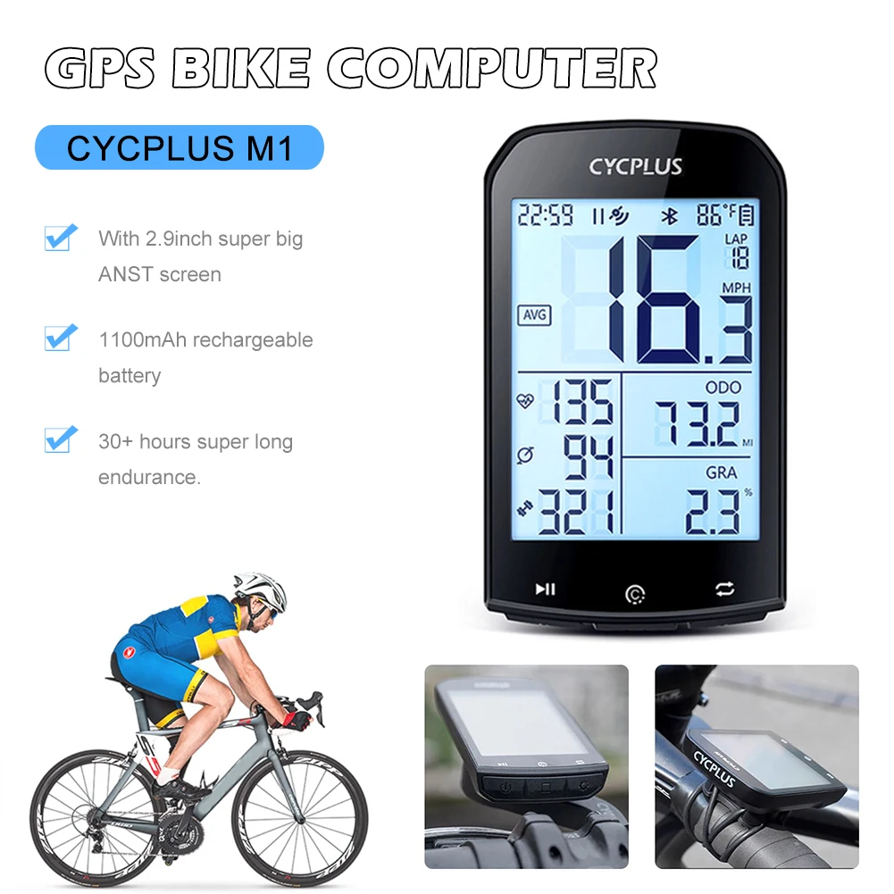 

New GPS Bicycle Computer Wireless Cycling Speedometer Road Bike MTB Waterproof Speed Meter for Garmin Zwift Bicycle Accessories