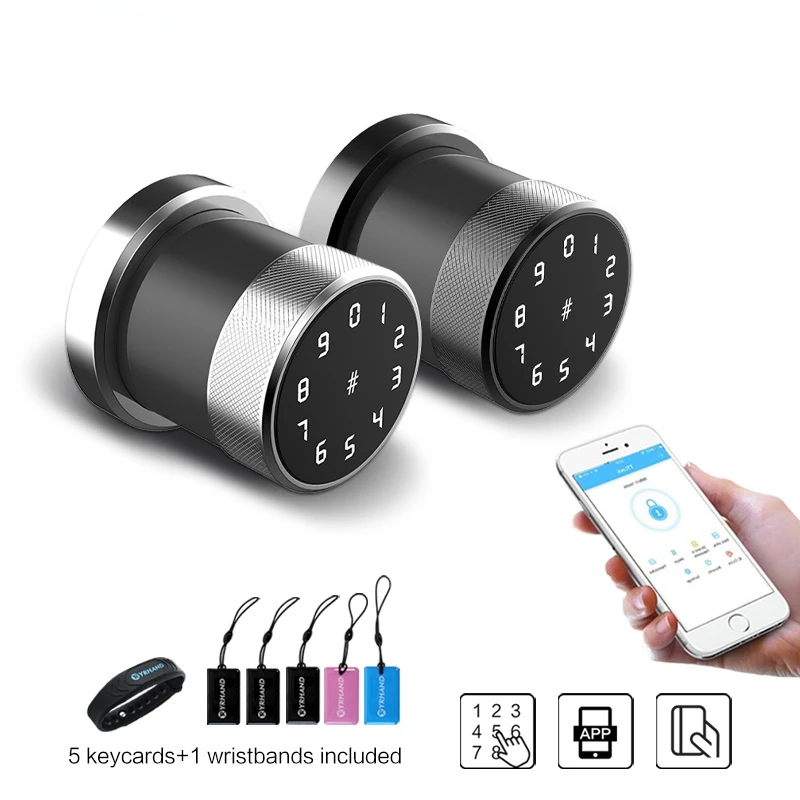 

WiFi TT Lock App Bluetooth Smart Door Lock Digital Keypad Knob Styled Keyless Entry Digital Security Door Lock With TT Lock App